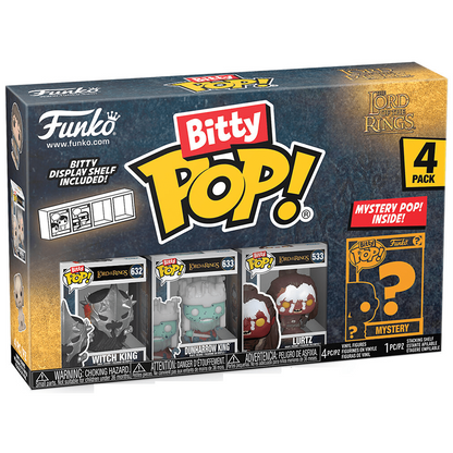 Toys N Tuck:Bitty Pop! LOTR 4 Pack - Witch King,Dunharrow King,Lurtz And Mystery Bitty,The Lord Of The Rings