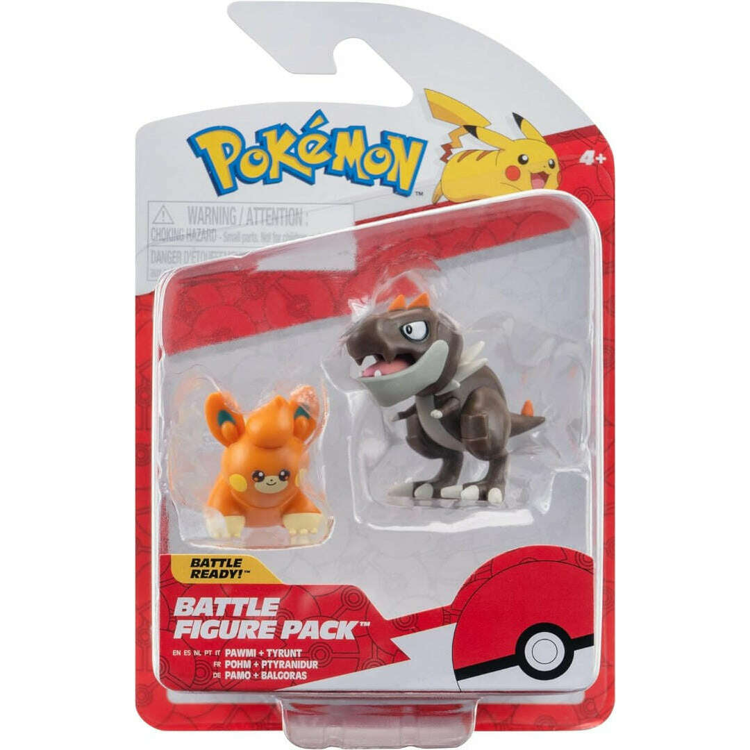 Toys N Tuck:Pokemon Battle Figure Pack - Pawmi,Tyrunt,Pokemon