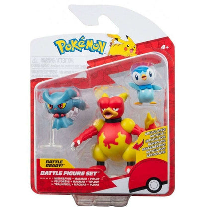 Toys N Tuck:Pokemon Battle Figure Set - Misdreavus,Magmar,Piplup,Pokemon