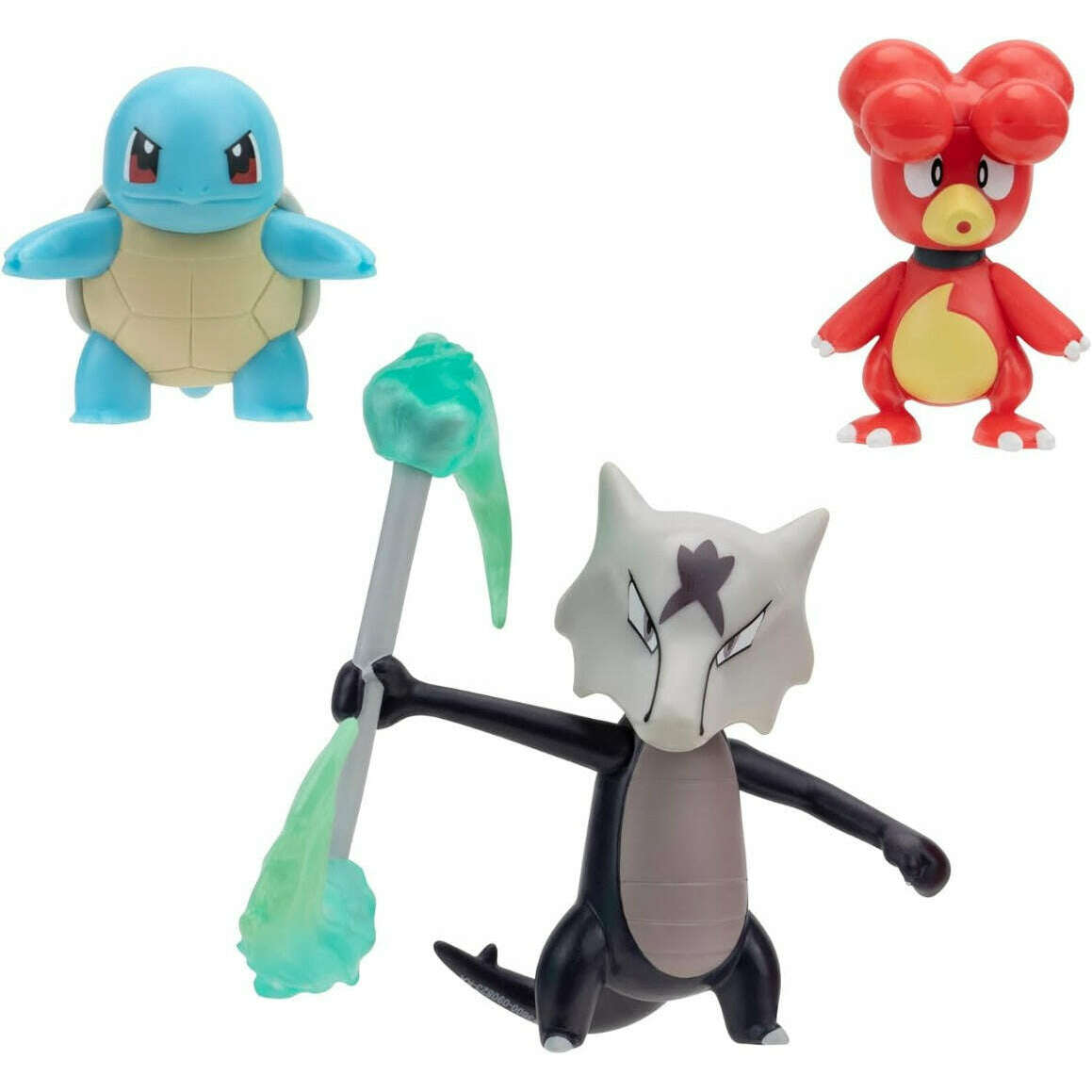 Toys N Tuck:Pokemon Battle Figure Set - Squirtle,Alolan Marowak,Magby,Pokemon