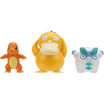 Toys N Tuck:Pokemon Battle Figure Set - Galarian Darumaka,Psyduck,Charmander,Pokemon