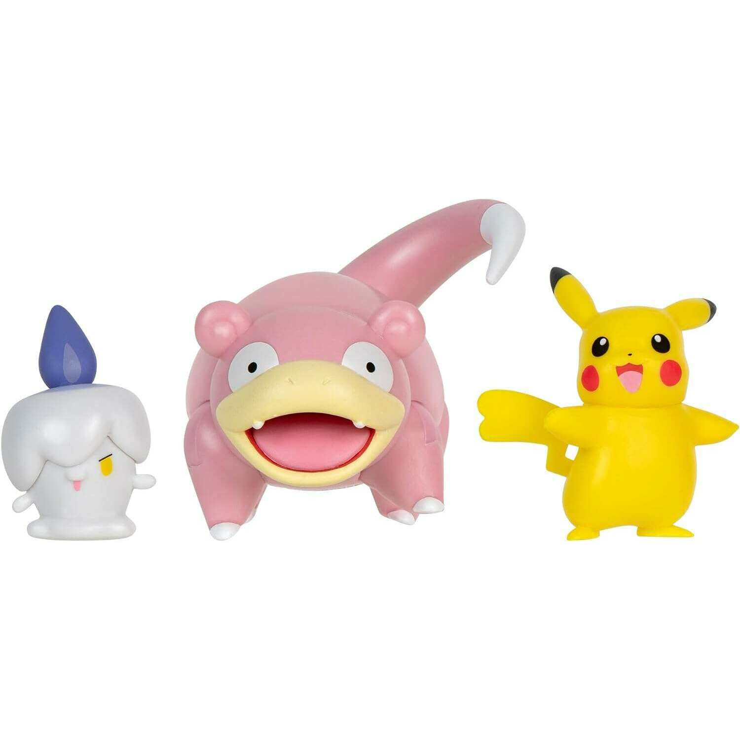 Toys N Tuck:Pokemon Battle Figure Set - Slowpoke,Litwick,Pikachu,Pokemon