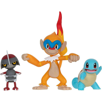 Toys N Tuck:Pokemon Battle Figure Set - Pawniard,Monferno,Squirtle,Pokemon