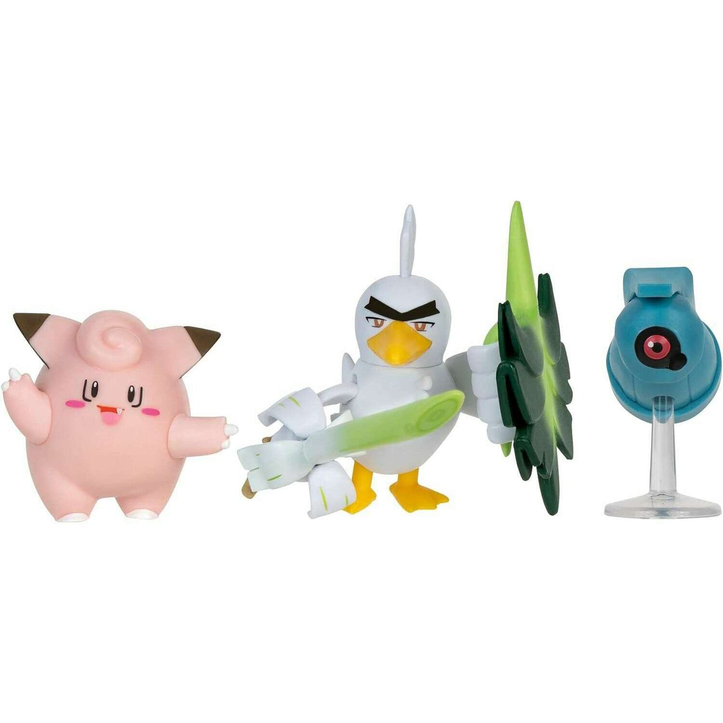 Toys N Tuck:Pokemon Battle Figure Set - Beldum,Sirfetch'D,Clefairy,Pokemon