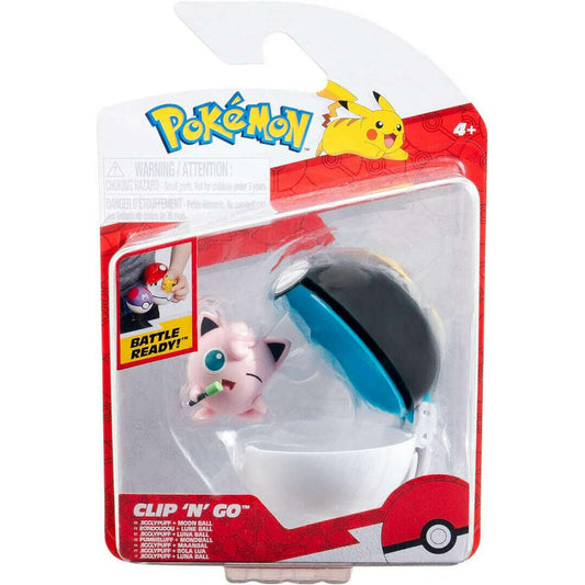 Toys N Tuck:Pokemon Clip 'N' Go - Jigglypuff And Moon Ball,Pokemon