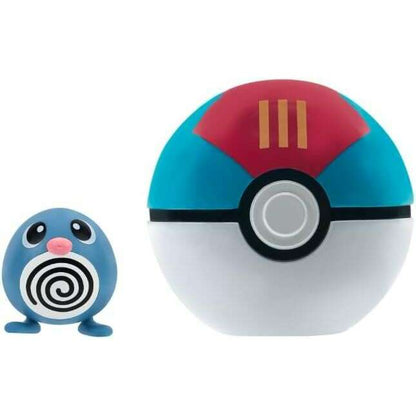 Toys N Tuck:Pokemon Clip 'N' Go - Poliwag And Lure Ball,Pokemon