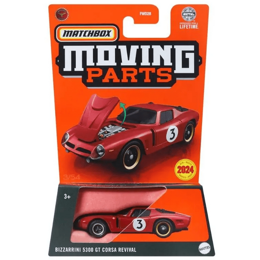 Toys N Tuck:Matchbox Moving Parts Bizzarrini 5300 GT Corsa Revival (HVM74),Matchbox