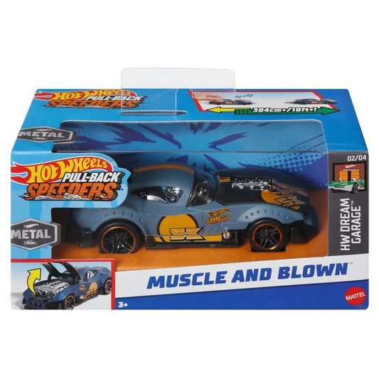 Toys N Tuck:Hot Wheels Pull-back Speeders Muscle And Blown,Hot Wheels