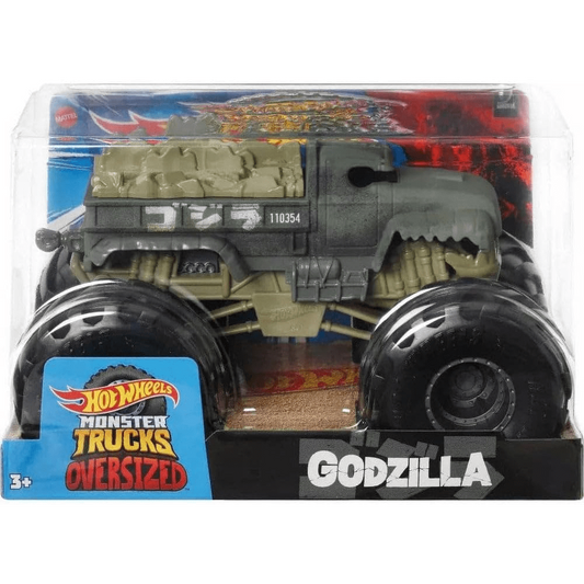 Toys N Tuck:Hot Wheels Monster Trucks Oversized - Godzilla,Hot Wheels