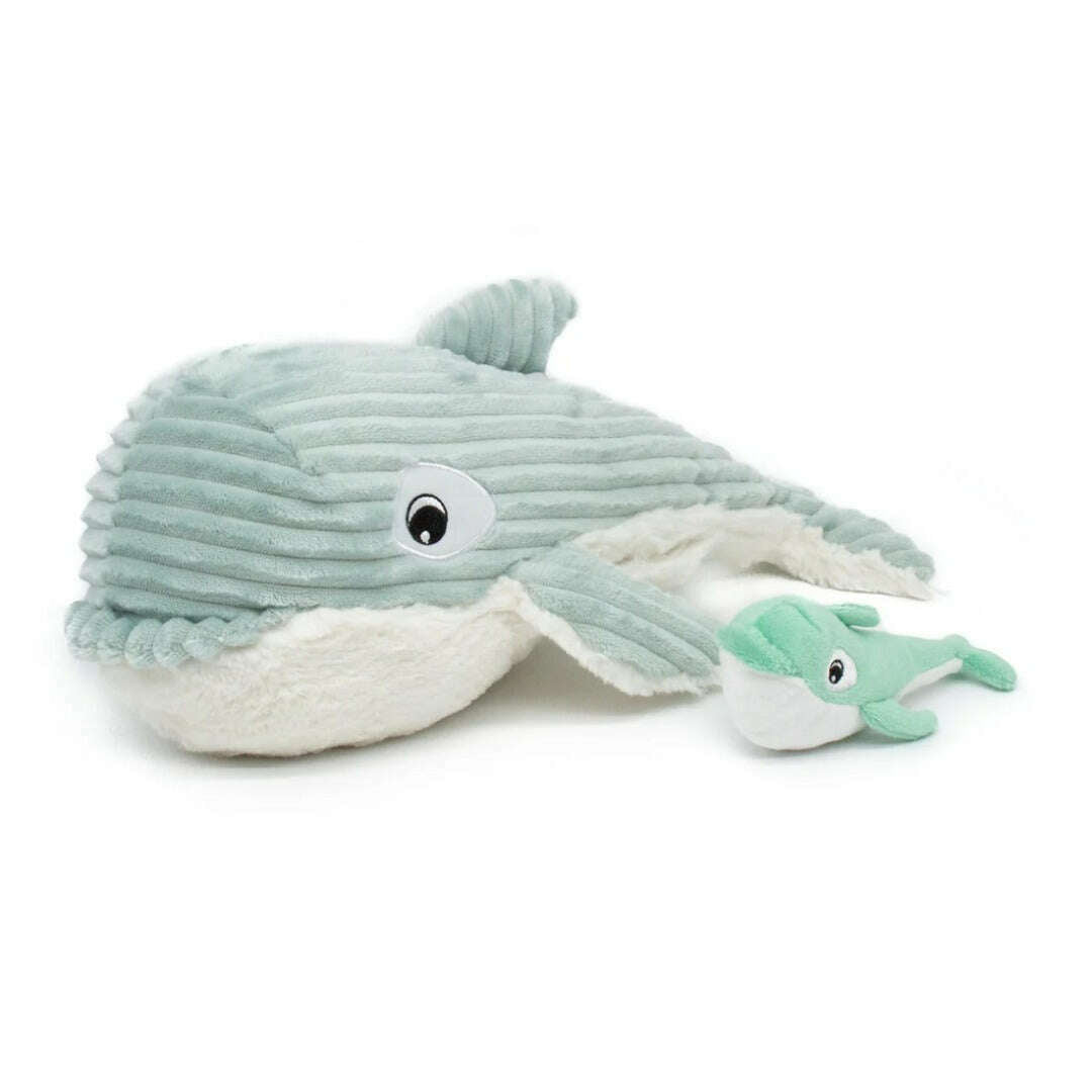 Toys N Tuck:Ptipotos Plush Mint Green Orca with Baby,Ptipotos