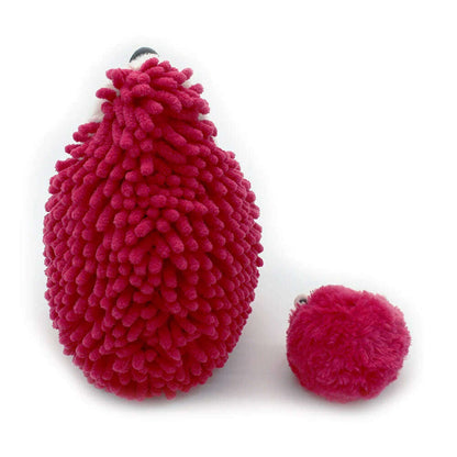 Toys N Tuck:Ptipotos Plush Beetroot Hedgehog with Baby,Ptipotos