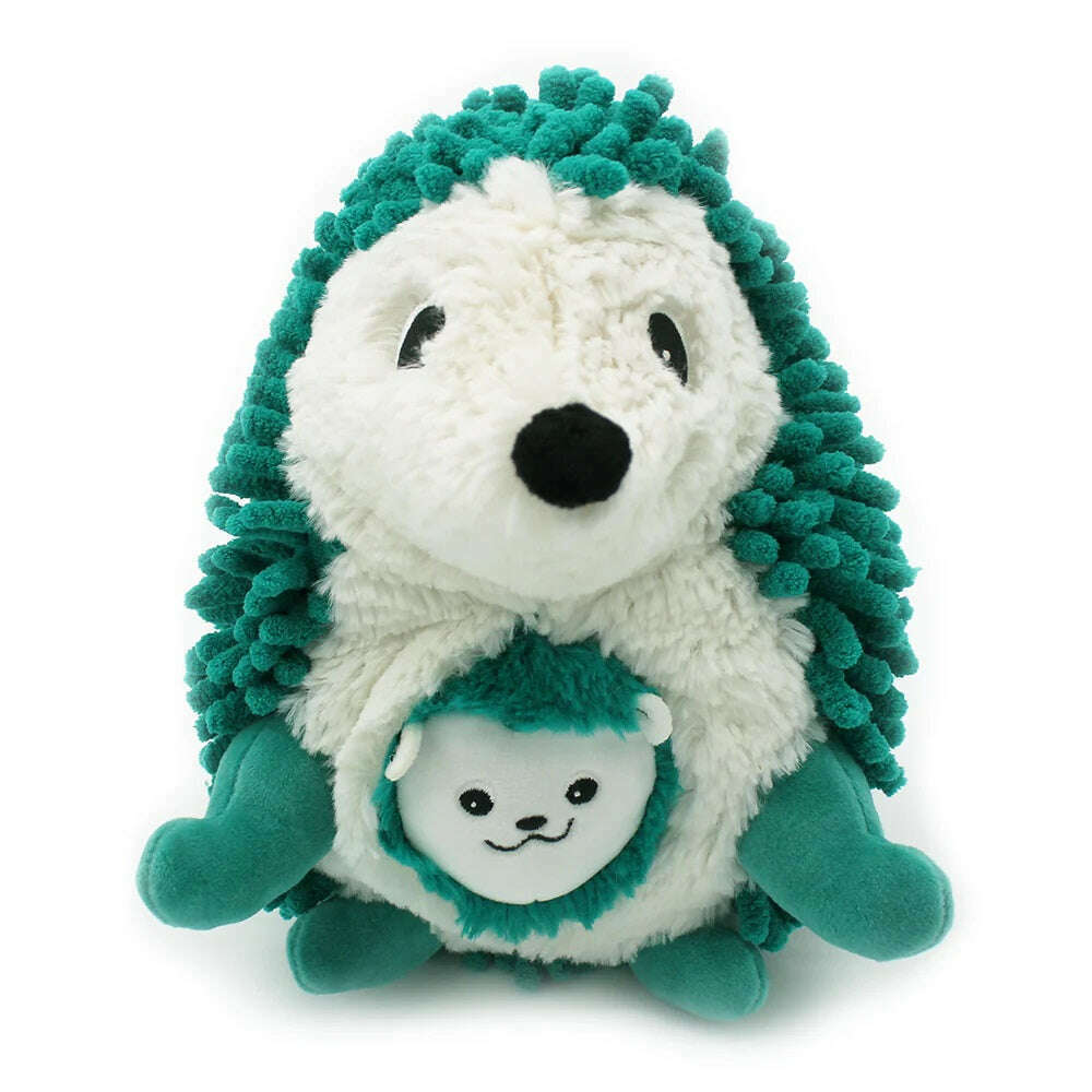 Toys N Tuck:Ptipotos Plush Green Hedgehog with Baby,Ptipotos