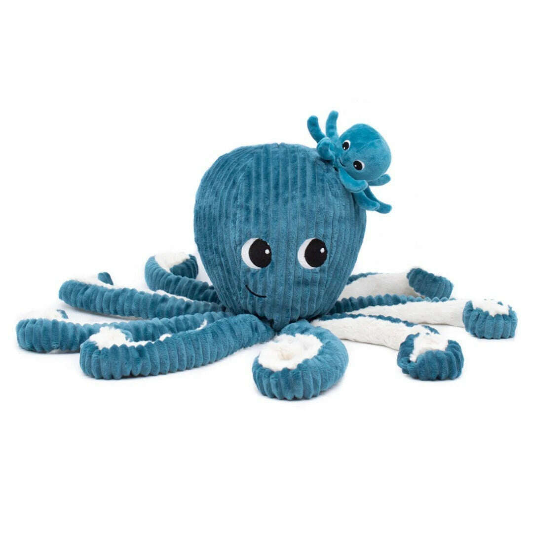 Toys N Tuck:Ptipotos Plush Blue Octopus with Baby,Ptipotos