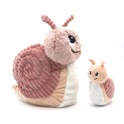 Toys N Tuck:Ptipotos Plush Pink Snail with Baby,Ptipotos