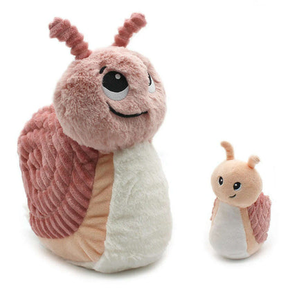 Toys N Tuck:Ptipotos Plush Pink Snail with Baby,Ptipotos