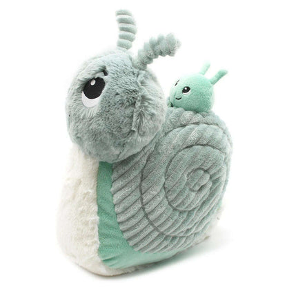 Toys N Tuck:Ptipotos Plush Mint Green Snail with Baby,Ptipotos