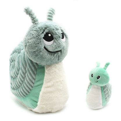 Toys N Tuck:Ptipotos Plush Mint Green Snail with Baby,Ptipotos