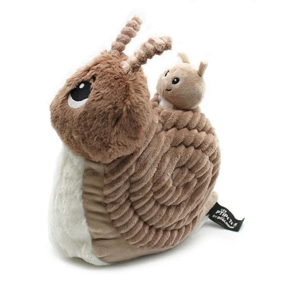 Toys N Tuck:Ptipotos Plush Brown Snail with Baby,Ptipotos