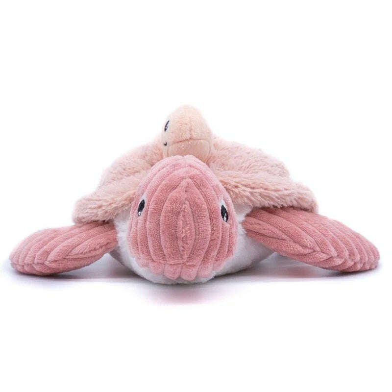 Toys N Tuck:Ptipotos Plush Pink Turtle with Baby,Ptipotos