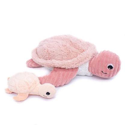 Toys N Tuck:Ptipotos Plush Pink Turtle with Baby,Ptipotos