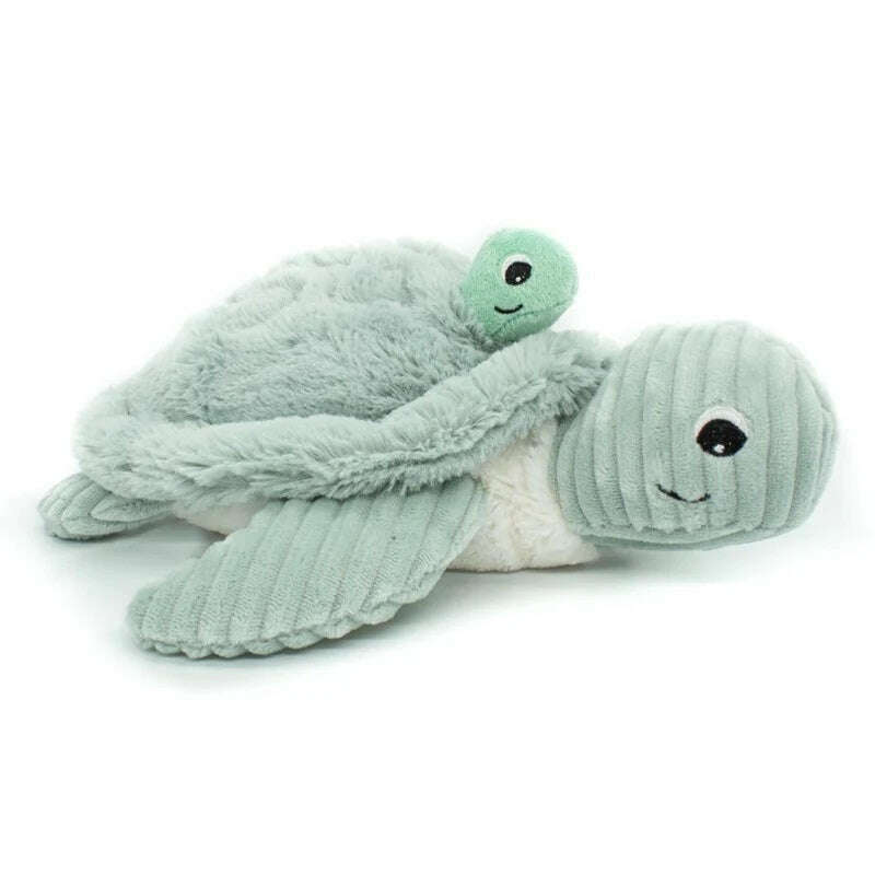 Toys N Tuck:Ptipotos Plush Mint Green Turtle with Baby,Ptipotos