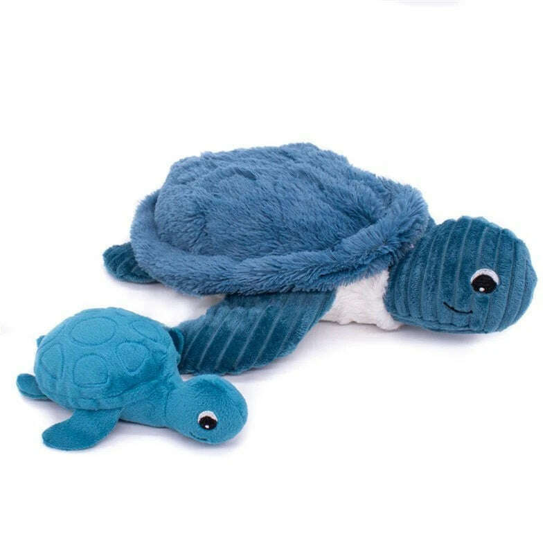 Toys N Tuck:Ptipotos Plush Blue Turtle with Baby,Ptipotos