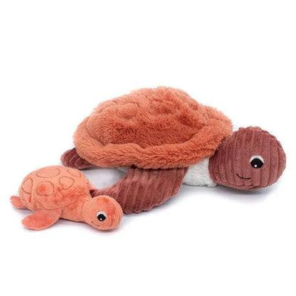 Toys N Tuck:Ptipotos Plush Terracotta Turtle with Baby,Ptipotos