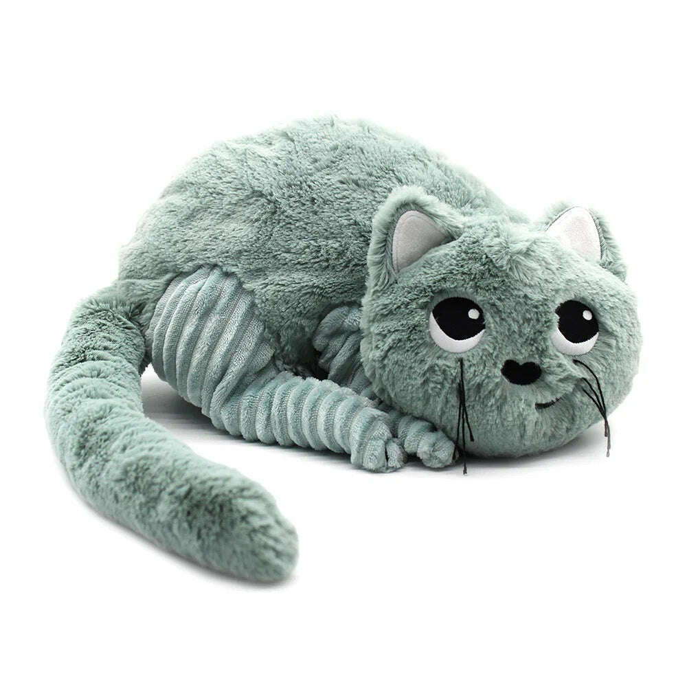 Toys N Tuck:Ptipotos Plush Mint Green Cat with Baby,Ptipotos