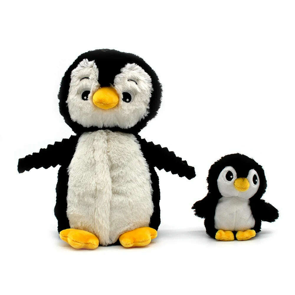 Toys N Tuck:Ptipotos Plush Black Penguin with Baby,Ptipotos