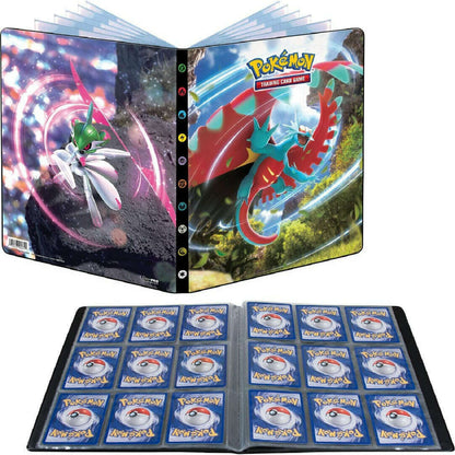 Toys N Tuck:Pokemon Ultra Pro 9 Pocket Portfolio - Scarlet & Violet Roaring Moon & Iron Valiant,Pokemon