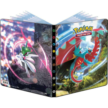 Toys N Tuck:Pokemon Ultra Pro 9 Pocket Portfolio - Scarlet & Violet Roaring Moon & Iron Valiant,Pokemon