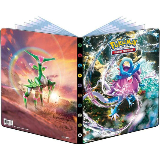 Toys N Tuck:Pokemon Ultra Pro 9 Pocket Portfolio - Scarlet & Violet Walking Wake & Iron Leaves,Pokemon