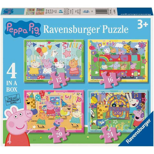 Toys N Tuck:Ravensburger 4 Puzzles in a Box Peppa Pig,Peppa Pig