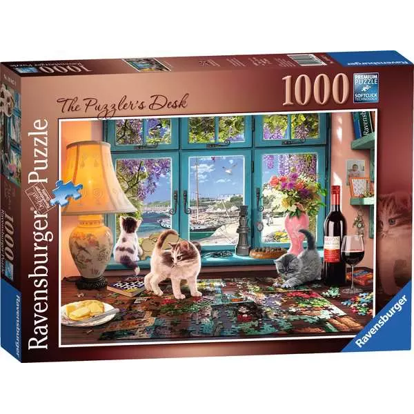 Toys N Tuck:Ravensburger 1000pc Puzzle The Puzzler's Desk,Ravensburger