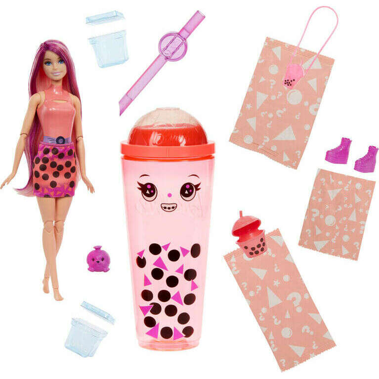 Toys N Tuck:Barbie Pop Reveal Bubble Tea Series - Mango Mochi,Barbie