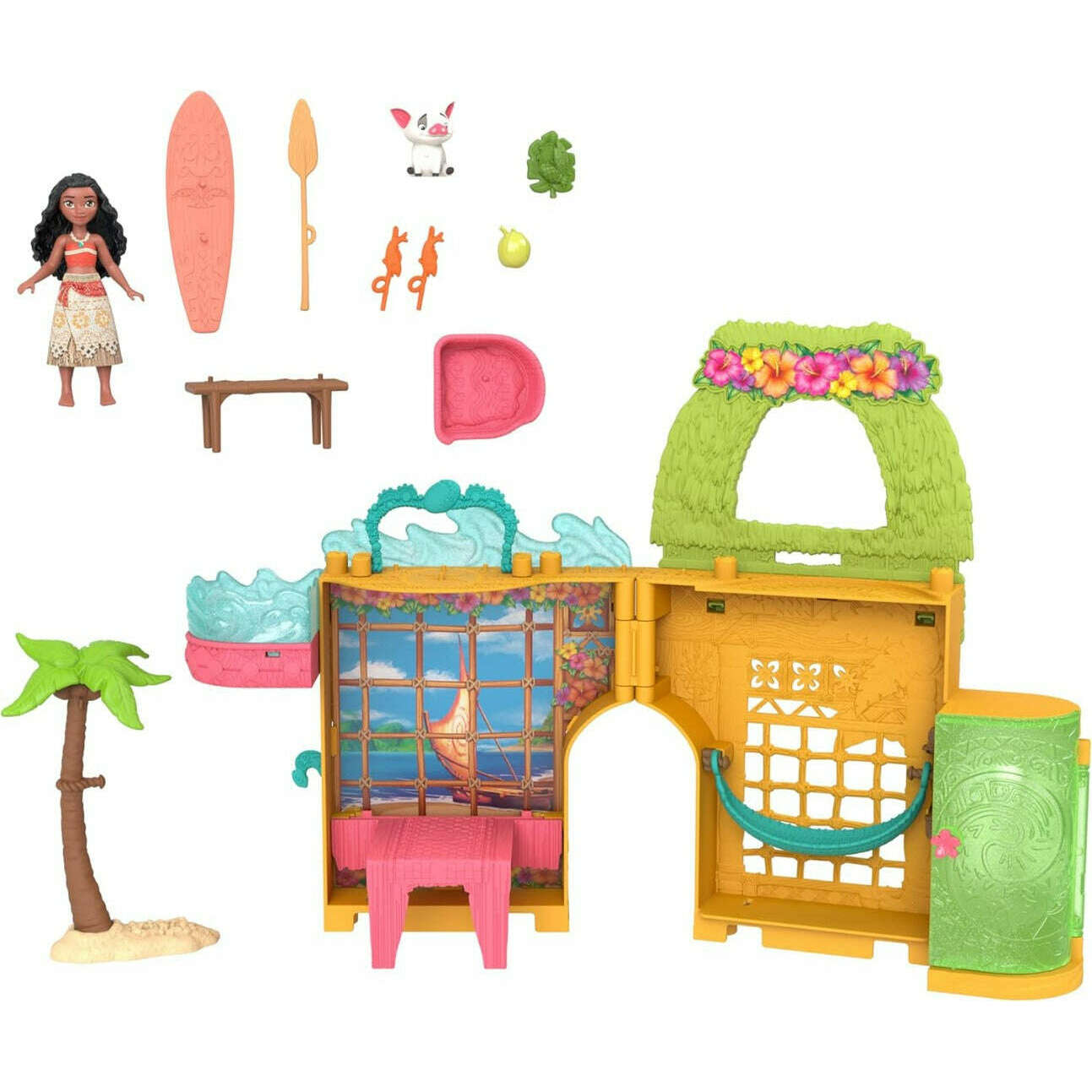 Toys N Tuck:Disney Princess Moana's Island Home Playset,Disney Princess