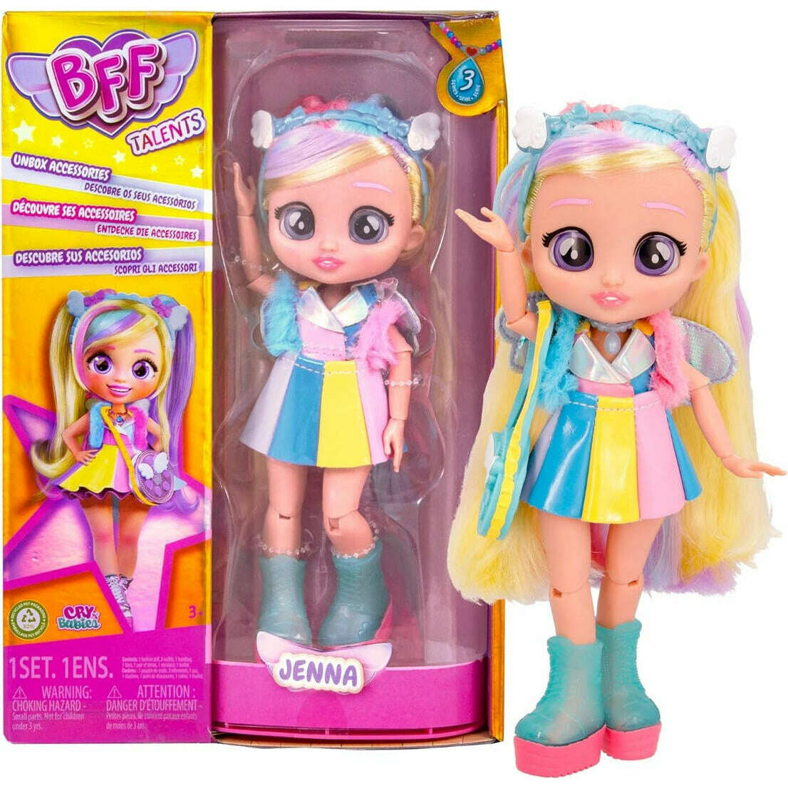 Toys N Tuck:BFF by Cry Babies Talents Fashion Doll Jenna,BFF