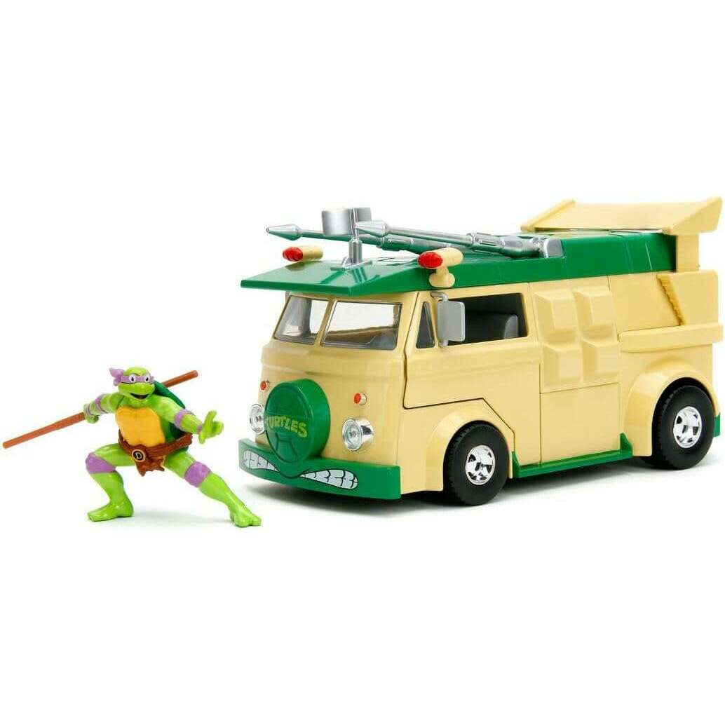 Toys N Tuck:Teenage Mutant Ninja Turtles Donatello & Party Wagon 1:24 Die Cast,Teenage Mutant Ninja Turtles