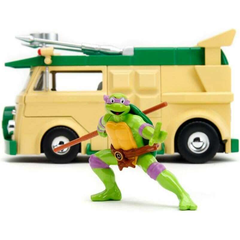 Toys N Tuck:Teenage Mutant Ninja Turtles Donatello & Party Wagon 1:24 Die Cast,Teenage Mutant Ninja Turtles