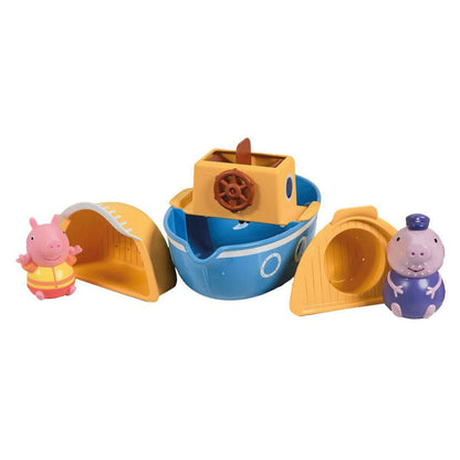 Toys N Tuck:Tomy Toomies Peppa Pig Grandpa Pig's Splash & Pour Boat,Peppa Pig