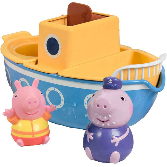 Toys N Tuck:Tomy Toomies Peppa Pig Grandpa Pig's Splash & Pour Boat,Peppa Pig