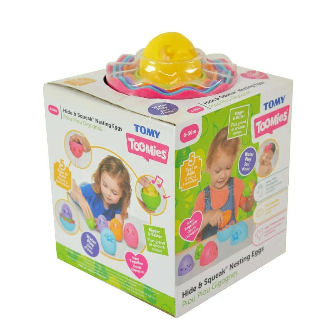 Toys N Tuck:Tomy Toomies Hide & Squeak Nesting Eggs,Tomy