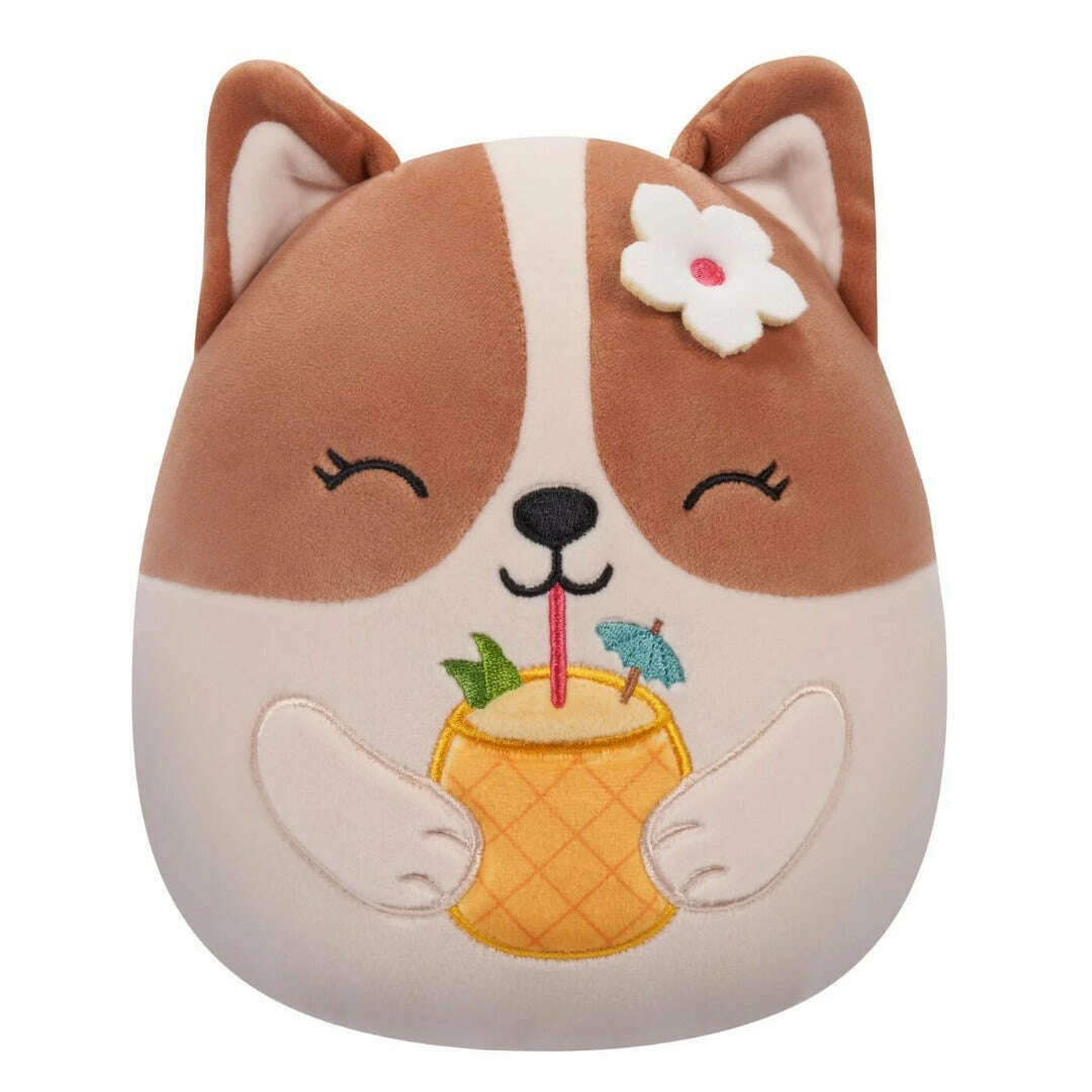 Toys N Tuck:Squishmallows 7.5 Inch Plush - Regina The Corgi,Squishmallows