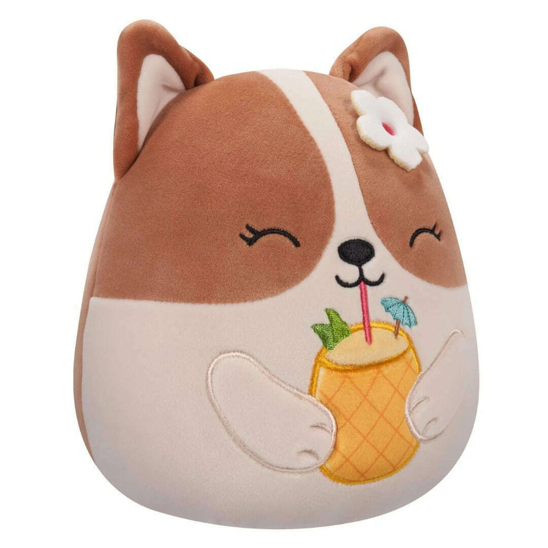 Toys N Tuck:Squishmallows 7.5 Inch Plush - Regina The Corgi,Squishmallows