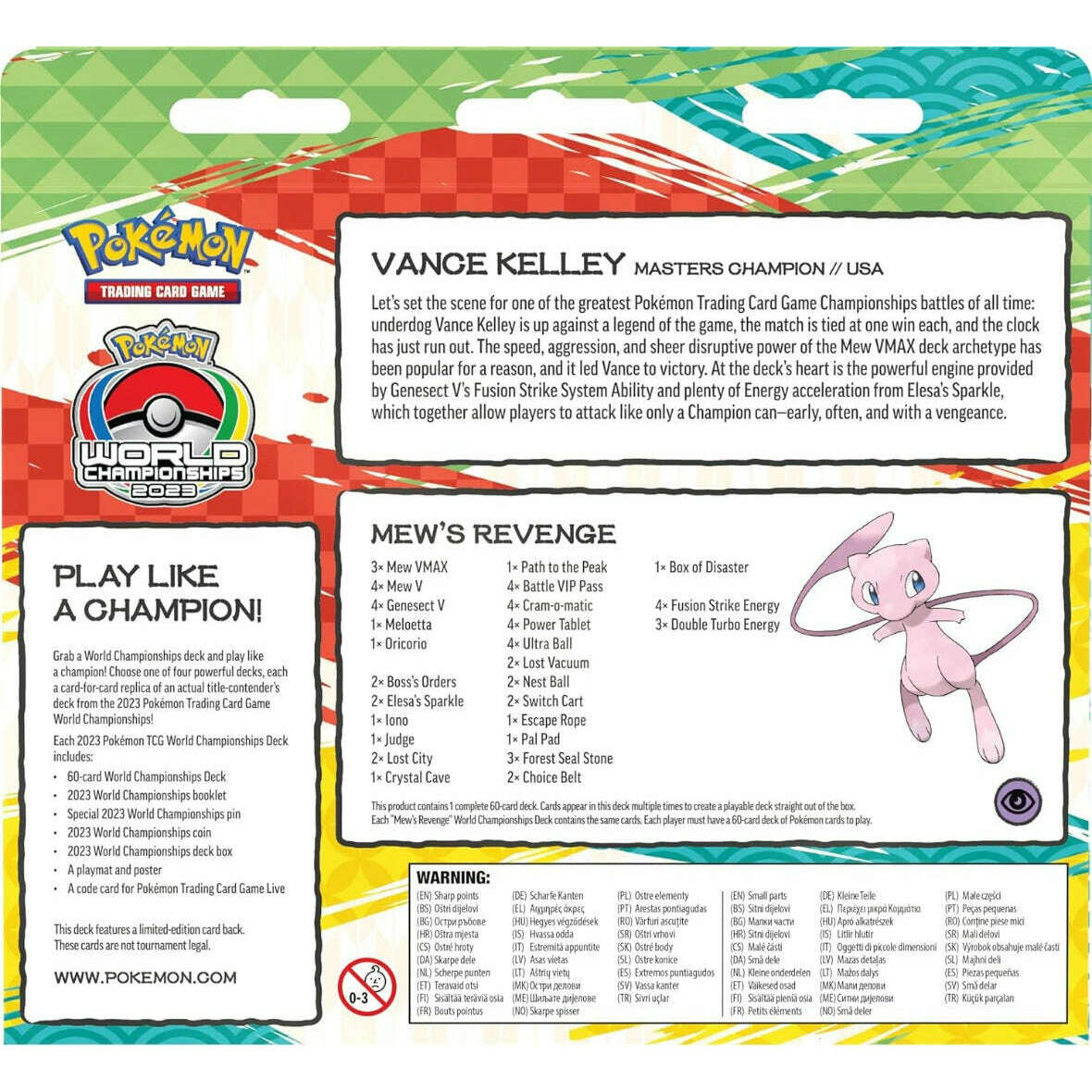 Toys N Tuck:Pokemon TCG World Championship Deck - Vance Kelley Mew's Revenge,Pokemon