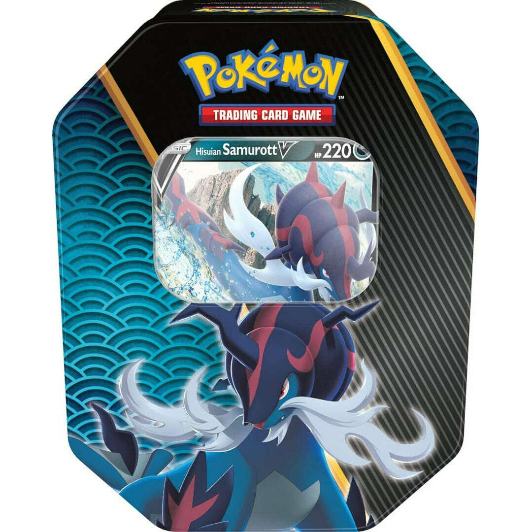 Toys N Tuck:Pokemon TCG Divergent Powers Tin - Hisuian Samurott V,Pokemon