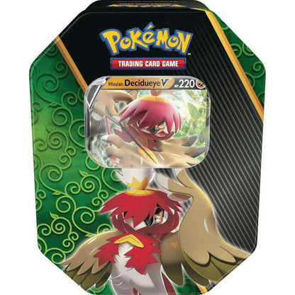 Toys N Tuck:Pokemon TCG Divergent Powers Tin - Hisuian Decidueye V,Pokemon