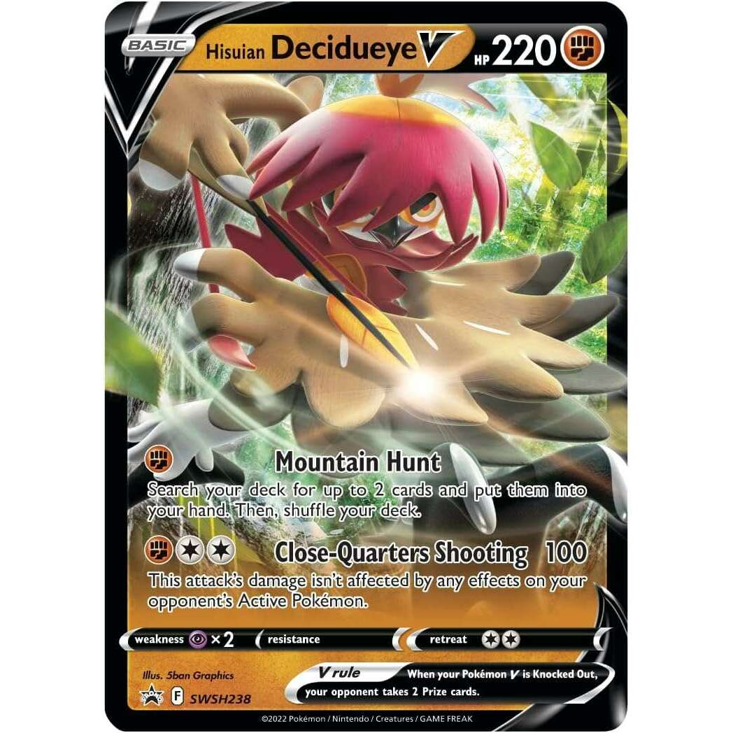 Toys N Tuck:Pokemon TCG Divergent Powers Tin - Hisuian Decidueye V,Pokemon