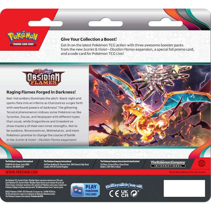 Toys N Tuck:Pokemon TCG Obsidian Flames 3 Pack Booster Blister Eevee,Pokemon