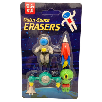 Toys N Tuck:Outer Space Series Rubber Erasers 4 Packs,Playwrite